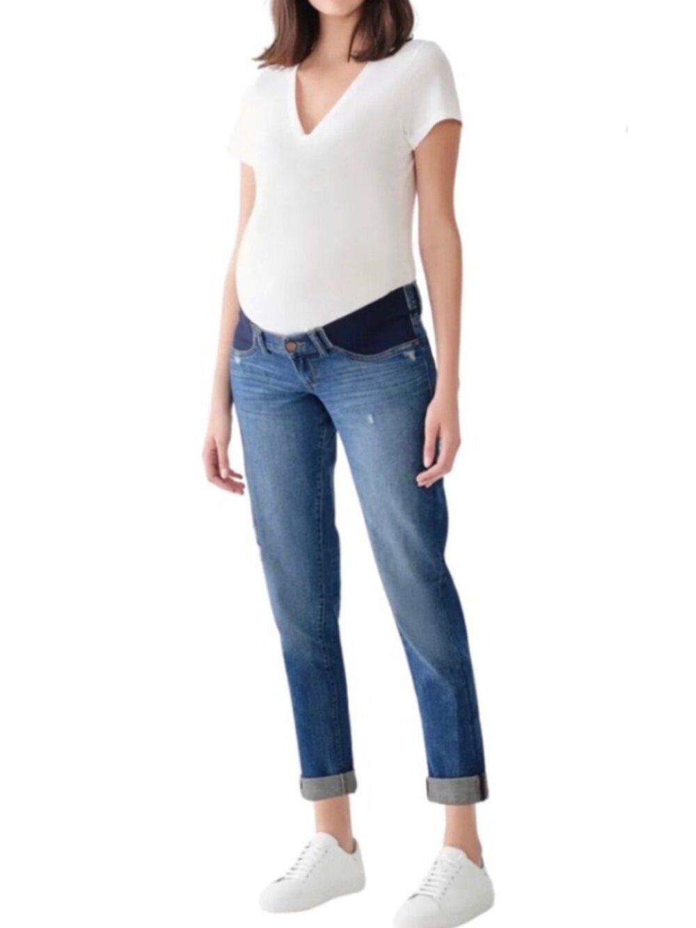 DL1961 DLX Hybrid sz 26 Riley Maternity Boyfriend Dilorio Distressed